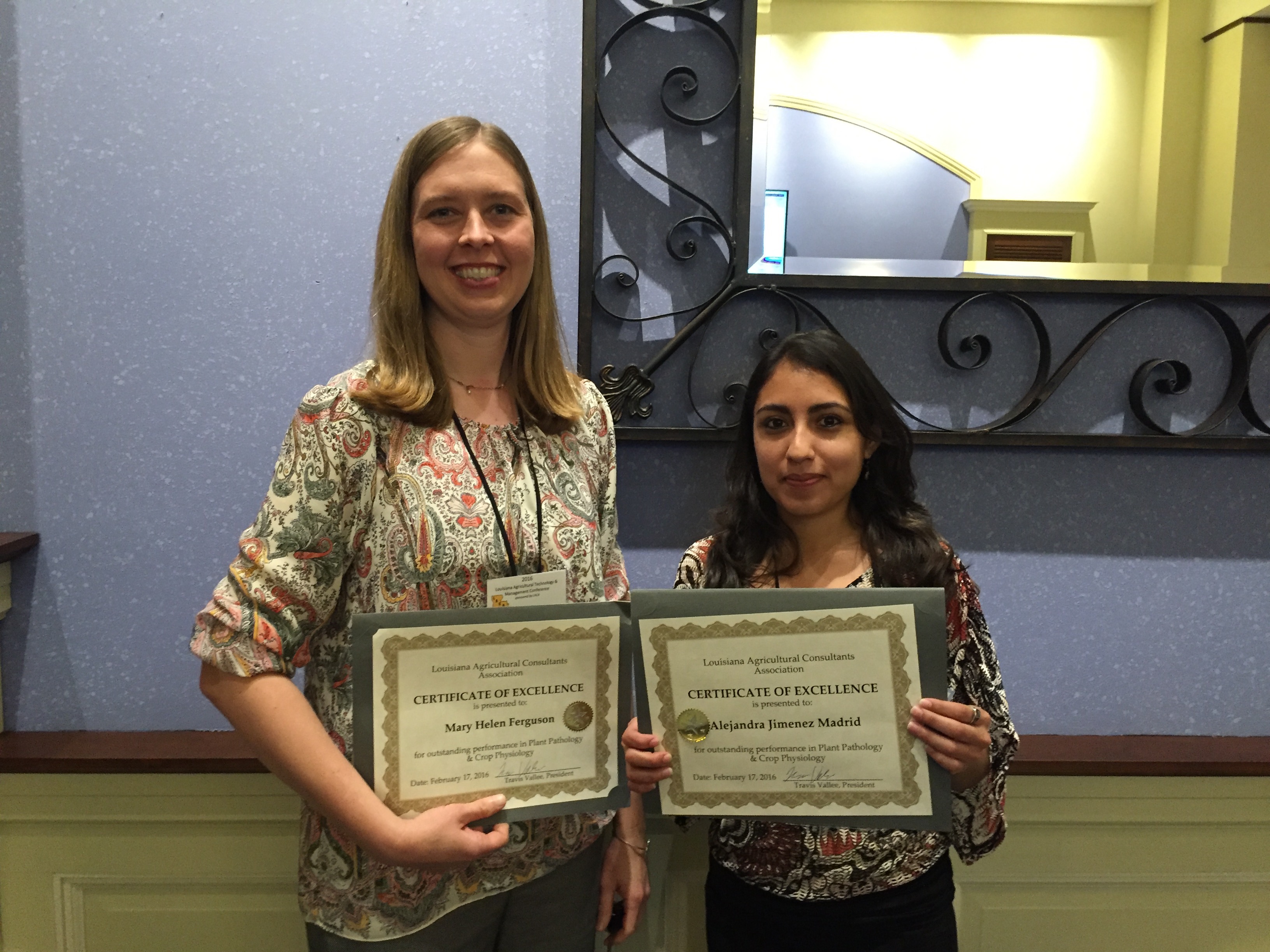 La. Agricultural Consultants Association awards 3 scholarships